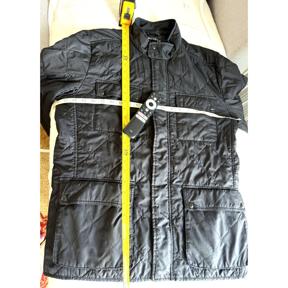 J. Crew Mercantile Black Quilted packable Jacket Barn Chore mock Men's Size M - Picture 5 of 10